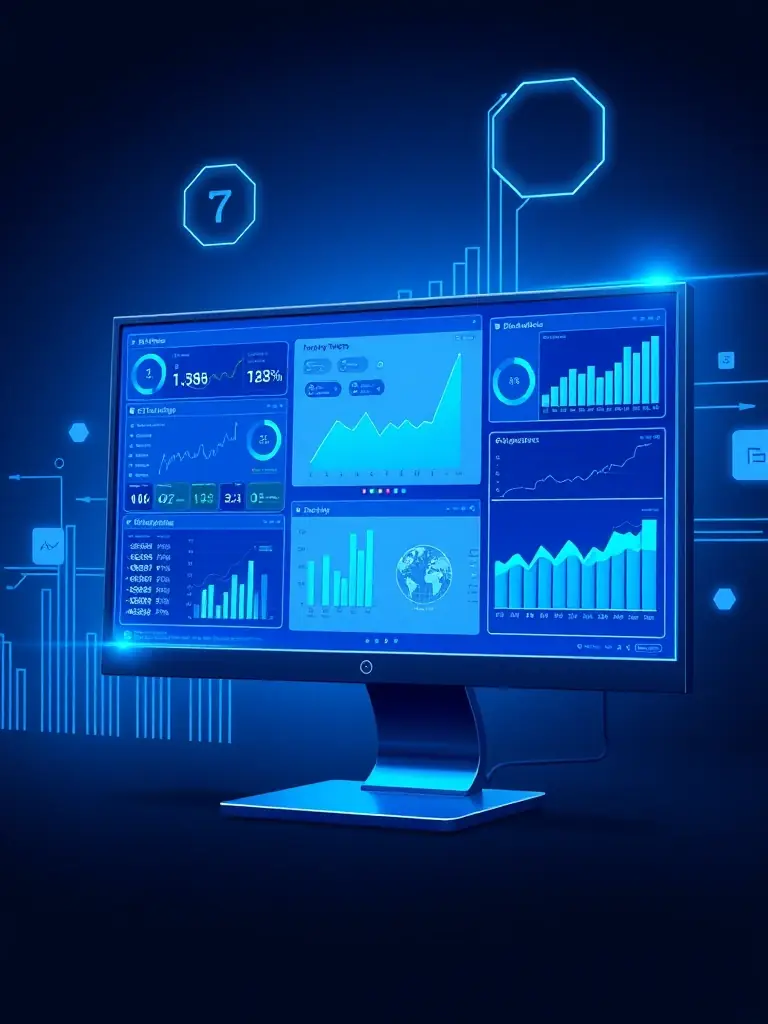 A clean, modern interface of a custom database system designed for a local Lansing business, showcasing data visualization and user-friendly navigation.